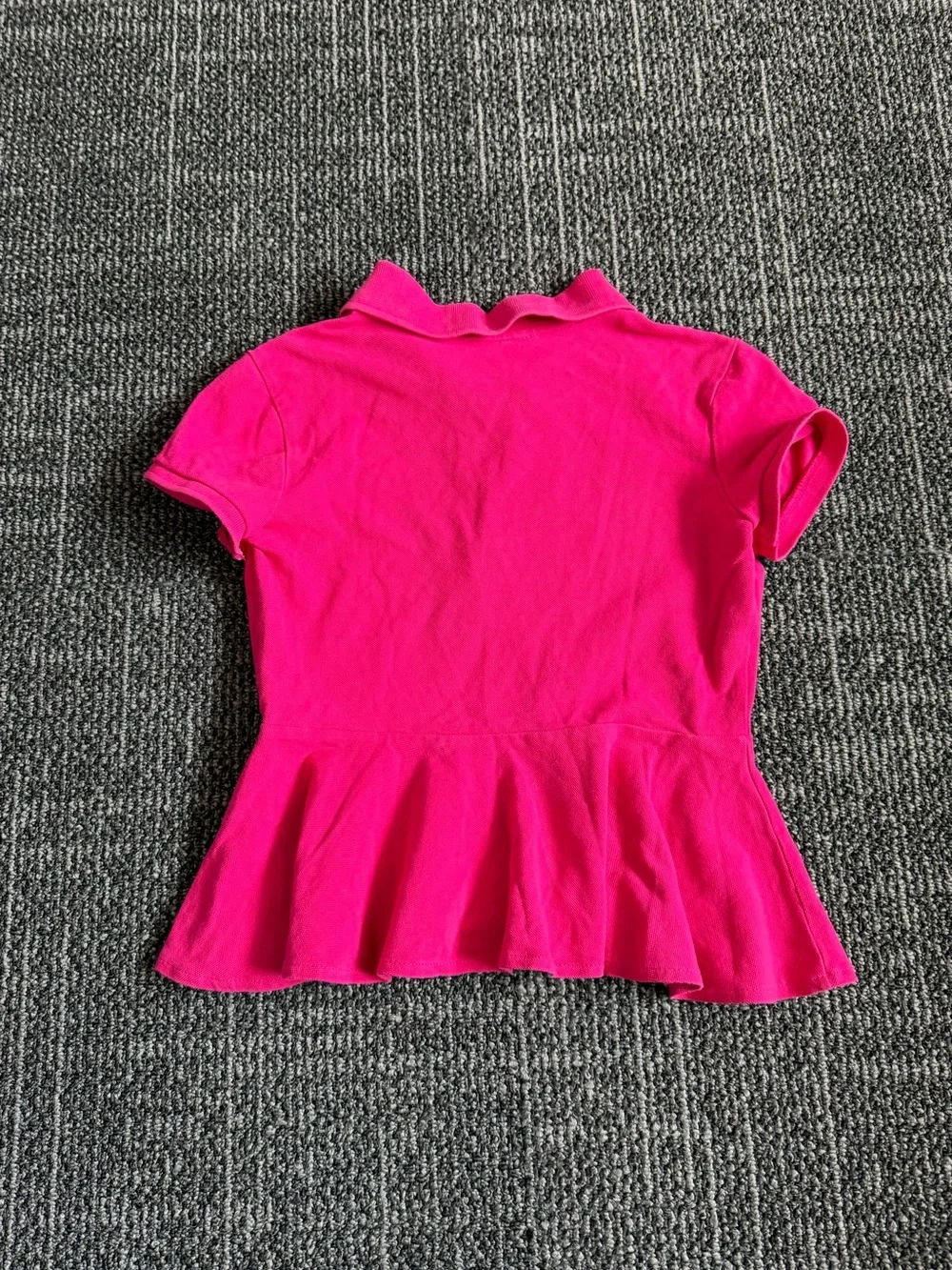Ralph Lauren Polo Pink Collared Short Sleeve Girls 10-12